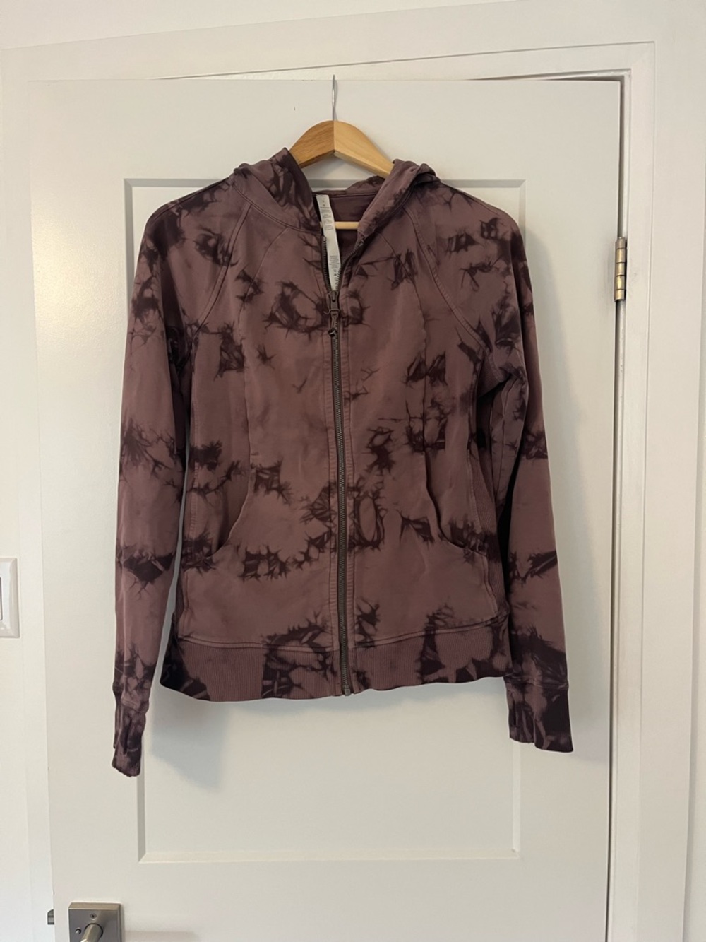 lululemon athletica Mauve Tie-Dye Hooded Zip Jacket